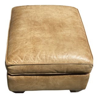 Ralph Lauren Leather Ottoman For Sale