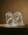Elegant glass horse head bookends bring sculptural style to your shelves. Crafted from clear glass with a hollow interior,...