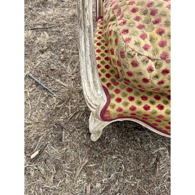 Large 18th Century French Louis XV Bergere or Armchair- A Pair For Sale - Image 10 of 11