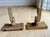 Gold 1930s Art Deco Carved Gilt Wood Wall Brackets / Shelves - A Pair For Sale - Image 8 of 12