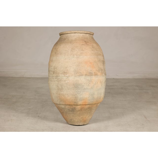 Antique Japanese Shigaraki Pottery Grain Storage Jar with Weathered Patina For Sale - Image 15 of 15