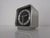Kienzle table clock made of brushed aluminum from the 1970s. The clock comes in its original packaging and with...