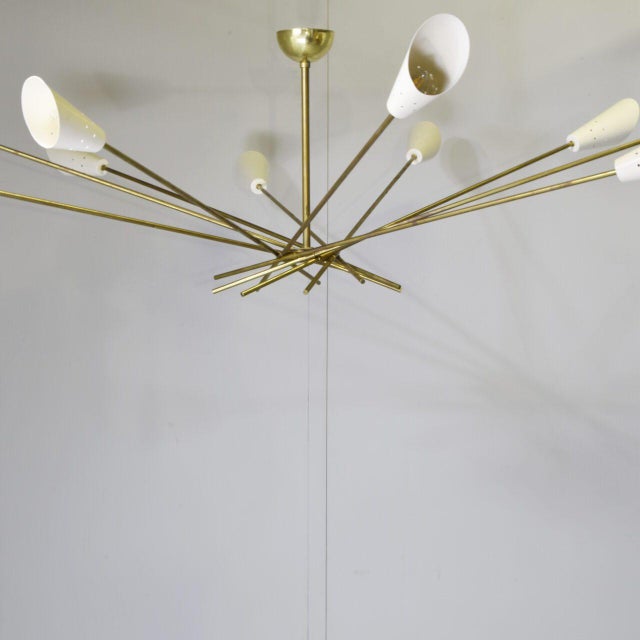 Shangai Chandelier in the style of Stilnovo, 1960s, in None conditions. Designed 1960 to 1969 Up to 250V (Europe/UK...