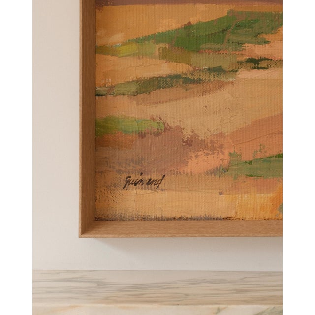 Mid-Century Modern René Guinand, Landscape, Le Bernex in the Jura, 1955, Oil on Canvas For Sale - Image 3 of 5