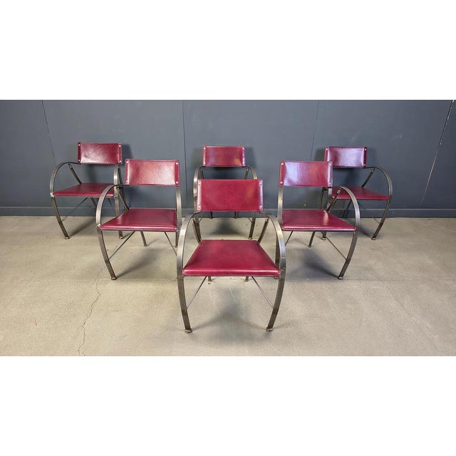 Vintage Dining Chairs from Segis, Italy, 1980s, Set of 6 For Sale - Image 13 of 14