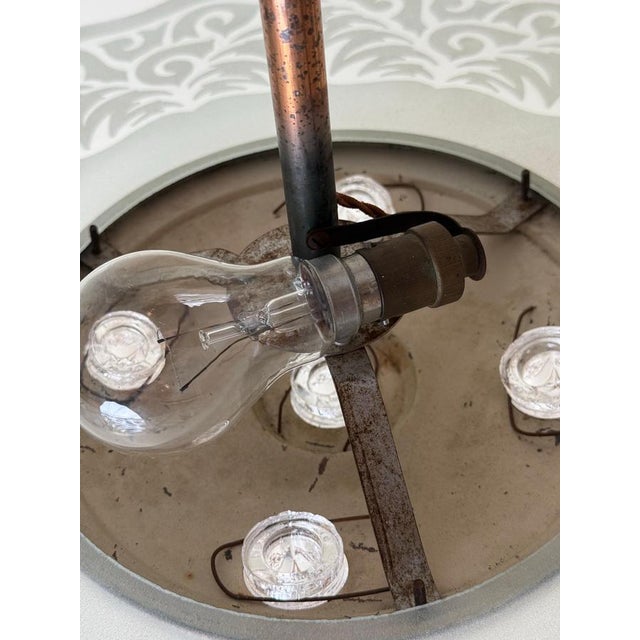 Art Deco Chandelier from Ezan, 1930s For Sale - Image 8 of 16