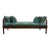 Antique Carved and Turned Spindle Spool Daybed Bench With Cushions For Sale