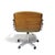 Brown Pair of Mid-Century Danish Office Desk Chairs in Rosewood, Chrome With Adjustable Height For Sale - Image 8 of 10