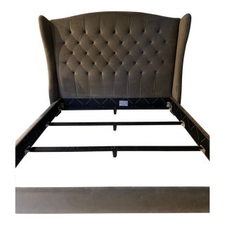 Ethan Allen Upholstered Bed Frame King Size For Sale