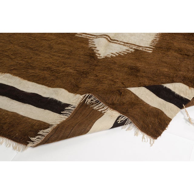 1950s Vintage Angora Kilim Rug For Sale - Image 5 of 10