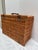 Wood Large Classic Vintage Americana Wood Wicker Picnic Basket With Accoutrements For Sale - Image 7 of 11