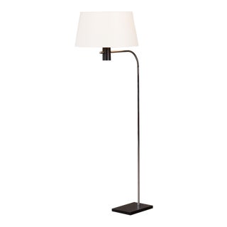 Koch & Lowy Chrome Floor Lamp For Sale