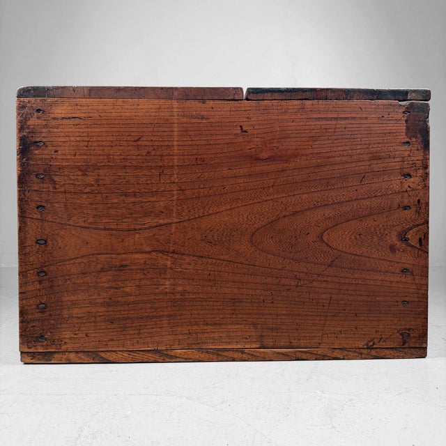 Antique Japanese Wooden Zenibako Box, 1860s For Sale - Image 12 of 14