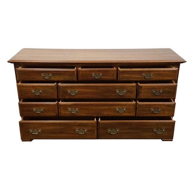 Wood Cresent Furniture Solid Cherry Traditional Style 62" Eleven Drawer Dresser 2245 For Sale - Image 7 of 12