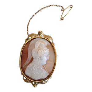19th Century Hand-Carved Soldier Cameo
