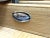 Brown Vintage Brandt Campaign Style X-Base Writing Desk With Brass Details For Sale - Image 8 of 14