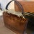 1980s Modern Brown Velvet and Leather Italian Hand-Bag by Morando For Sale - Image 15 of 17