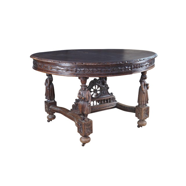 Exquisite Antique Brittany (Bretagne) French dining table, circa last quarter 19th century. Bretagne, was once an...