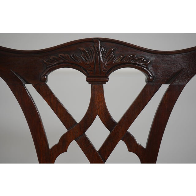 Set of 8 Henkel Harris Model 107 Mahogany Dining Chairs For Sale - Image 14 of 18