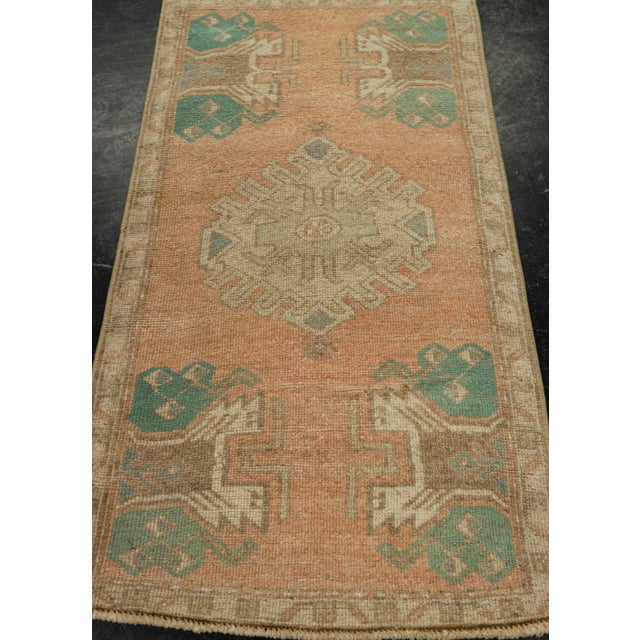 Turkish Mini Rug Oriental Hand Knotted Vintage Rug 1'8" x 3'2 #21293 Explore a curated collection of hallway runners, wool...