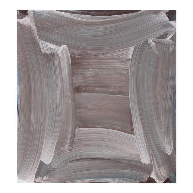 Contemporary Abstract Oil on Linen "Winter Vault" by Anne Russinof For Sale