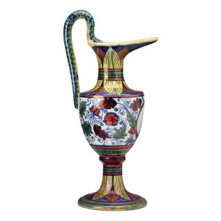 Lustre Majolica Pourer from Gualdo Tadino For Sale