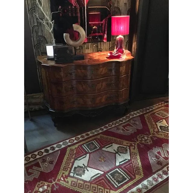 Postmodern Caucasian Woolen Geometrical Rug, 1960 For Sale - Image 17 of 18