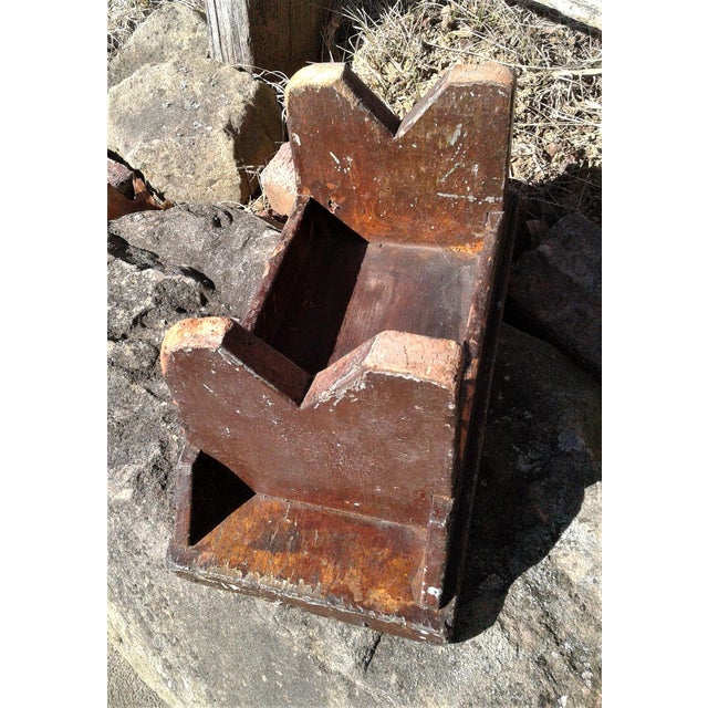 Antique Primitive Childs Mortised Bench or Stool 1850s Folk Art For Sale - Image 11 of 11