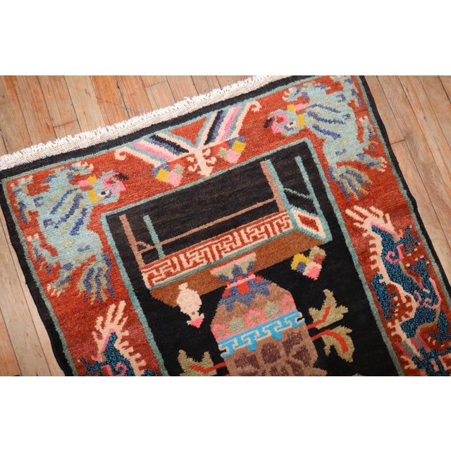 Quirky Vintage Tibetan Rug For Sale - Image 16 of 18