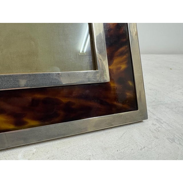 Mid-Century Modern Vintage Italian Photo Frame by Gabriella Crespi, 1970s For Sale - Image 3 of 11