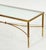 Metal French Cocktail or Coffee Low Table of Brass and Glass in the Maison Jansen Style For Sale - Image 7 of 11