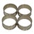 Vintage Alvin S17 Plain Sterling Silver Napkin Rings Set of 4 Non-Monogrammed America 1960-1975 For Sale
