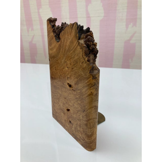 Auburn Vintage Burl Bookends - a Pair For Sale - Image 8 of 11