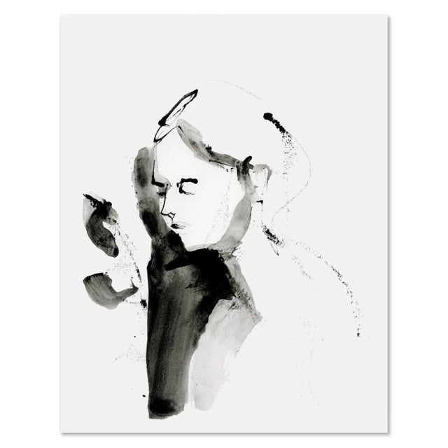 Figurative "Couple" Original Set of Two Ink Drawings by Yuki Osada For Sale - Image 3 of 4