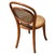 Vintage Vienna Secession Style Bent Oak & Cane Bistro Children's Chair Attributed to Thonet No.015 For Sale - Image 4 of 7
