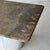 c. 1980s. USA. Paul Mayen style table with brown marble top.