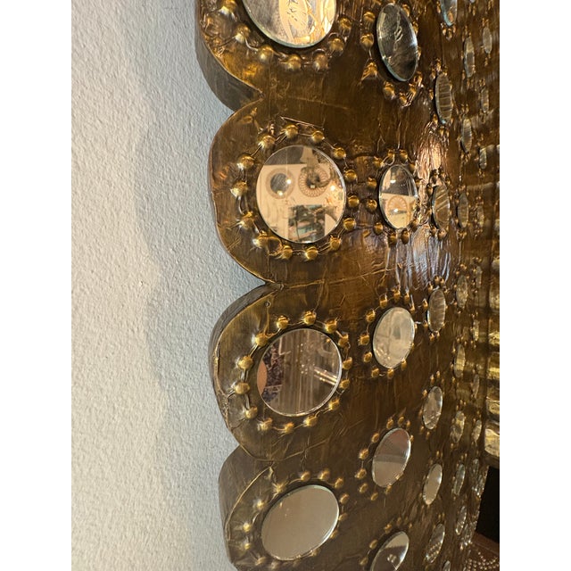 Vintage Ornate Massive Peacock Wall Mirror Hollywood Regency For Sale - Image 11 of 11