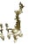Late Victorian Italian Brass Rococo Style Fireplace Andirons For Sale In Los Angeles - Image 6 of 7