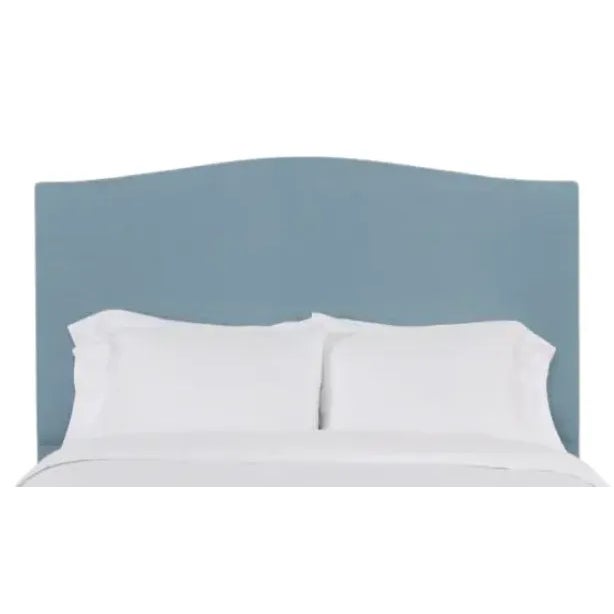 Hazel King Headboard, Blue Velvet For Sale
