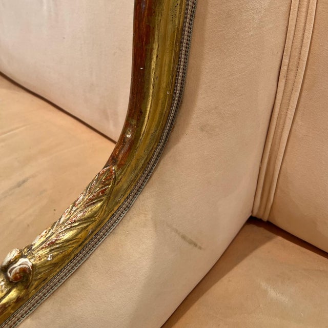 19th Century Swedish 3 Seat Giltwood Banquette For Sale In New Orleans - Image 6 of 8