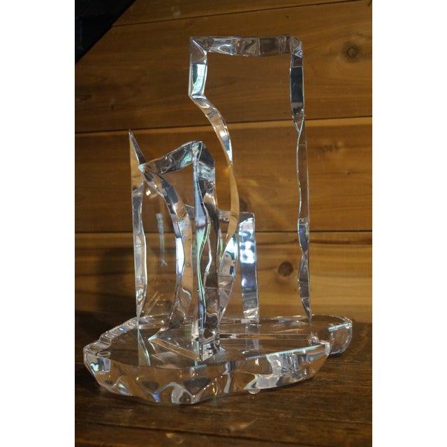 1970s Eric Bauer Lucite Sculpture For Sale - Image 10 of 10