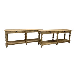 Drapers Tables with Drawers, 2010s, Set of 2 For Sale