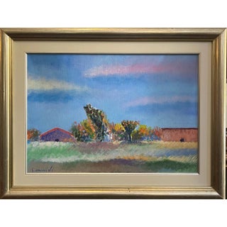 Omiccioli, Landscape, Oil Painting, Framed For Sale