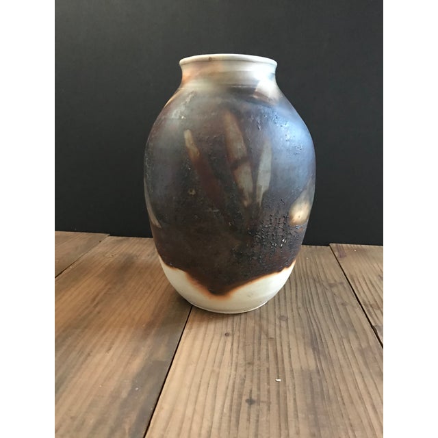 Raku Fired Pottery Ceramic Vase Chairish