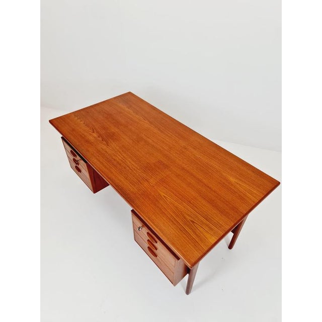 Vintage Danish Teak Desk by Kai Kristiansen for FM Møbler, Denmark, 1960s For Sale - Image 13 of 18