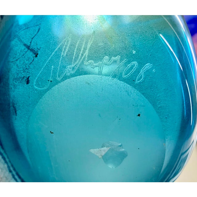 2000 - 2009 2008 Signed Dale Chihuly Studio Edition "Macchia" Art Glass Vase For Sale - Image 5 of 18