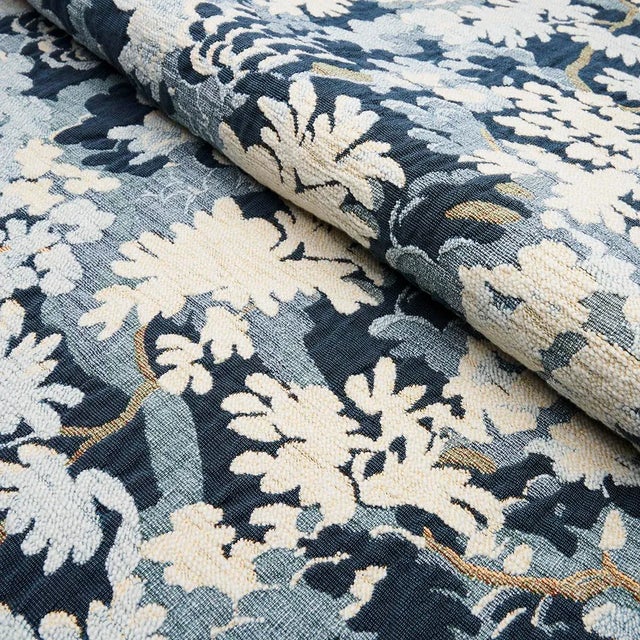 Not Yet Made - Made To Order Sample - Schumacher Verdure Tapestry Fabric, Blue For Sale - Image 5 of 6