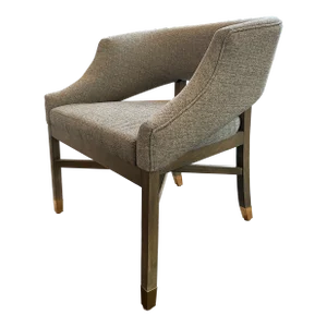 Contemporary Grey Woven Dining Chair