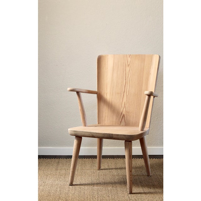 Pine Armchairs by Göran Malmvall and Svensk Fur, Sweden, 1950s, Set of 2 For Sale - Image 6 of 11