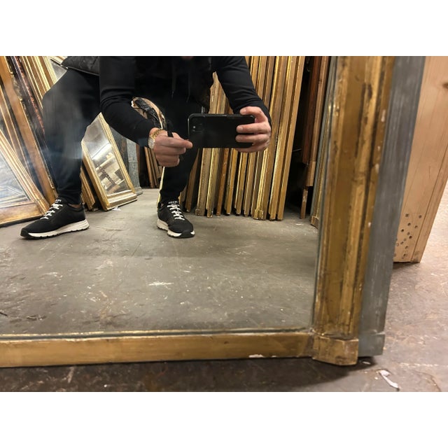 19th C French Louis XVI Trumeau Mirror For Sale - Image 10 of 13